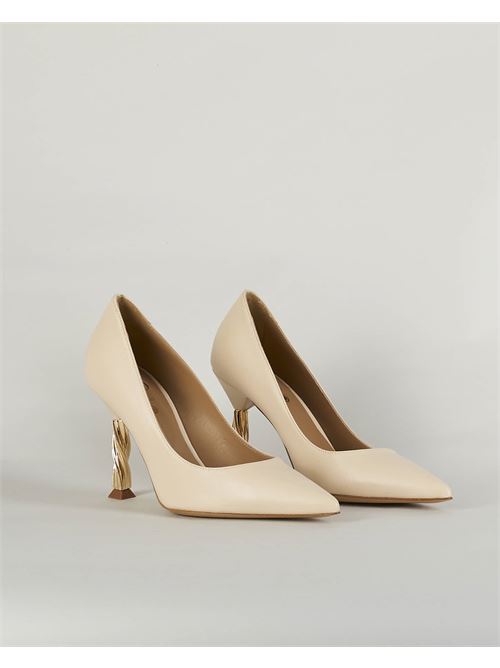 Leather pumps with gold heel Wo Milano WO MILANO |  | 4003
